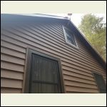 Saddle color, dark bronze trim/soffit