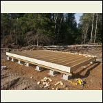 Floor framed up.
