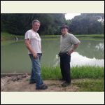 Me and Rick at the pond