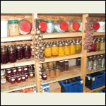 Preserves in the coldroom this fall.