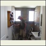 grouting the shower