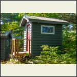 New Bathroom with boat shed behind