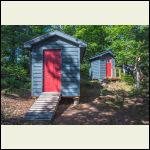 Boat shed with bathroom behind