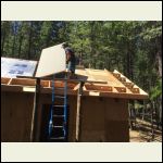 Rigid insulation up top