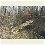 walking bridge across creek