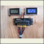 Addition of solar system voltage meters