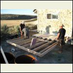 Extending the cabin floor.