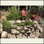 pond and rock garden