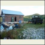 The cabin and haflinger