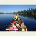 Canoeing for blueberries