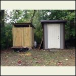 Outhouse and shower