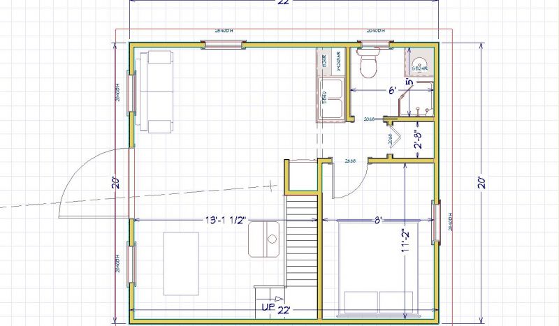 looking for design ideas for 20x24 loft cabin Small