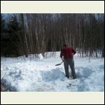 and the shoveling begins.........