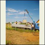 Lowering the concrete rings....