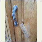 New outhouse handle added a few days ago looks like what????