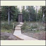 Outhouse and walkway