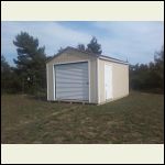 Garage/ shed for stoage and tack up at the cabin.