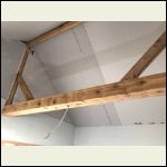beam cap installed bedroom