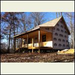 Still have a loft window and a kitchen window to install in the end wall