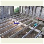 floor framing before insulation