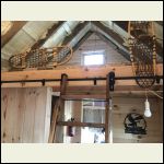 Loft ladder and snow shoe gate