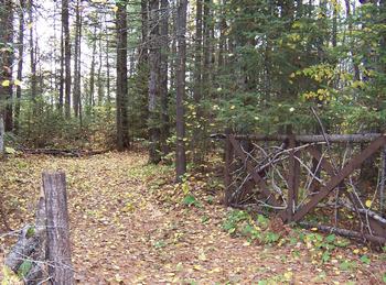 Small Cabin Property Gate