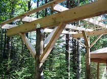 Building Small Cabin - Veranda / Gazebo - Roof Frame Image B