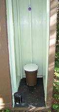 Small Cabin Outhouse / Toilet Inside Picture